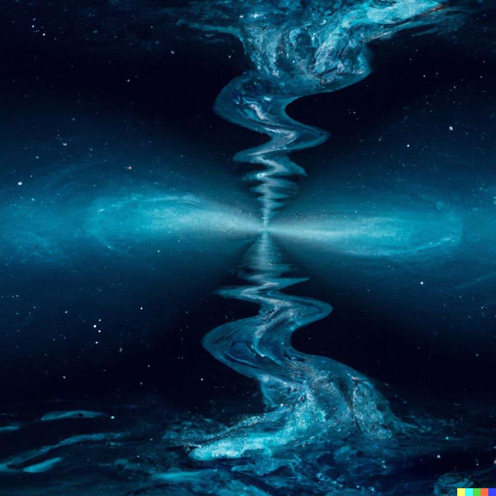 the discovery of gravity, digital art, infinity